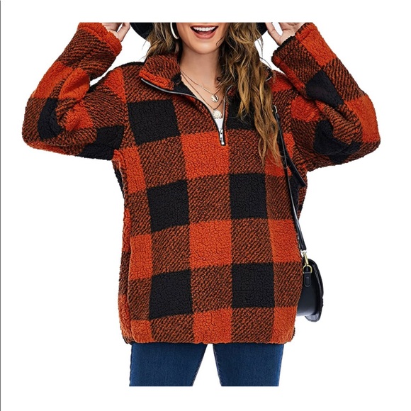 Amazon Fashion Plaid Fleece-Medium - Picture 3 of 11